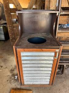 lot 73 image: Vintage Industrial Trash Bin