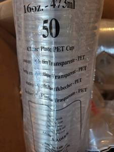 lot 130C image: Bulk Clear Plastic Cups and Containers