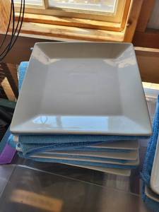 lot 169C image: Acopa Square Dinner Plates Set