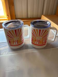 lot 178C image: Radiate Happiness Insulated Mugs Set