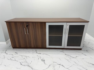 lot 22 image: Lockable 4-Door Cabinet wAdjustable Shelves