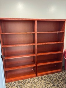 lot 24 image: (2) Adjustable 5-Shelf Bookcases