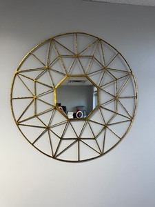 lot 26 image: 36 MetalMirror Wall Decor