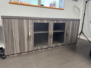 lot 37 image: 4-Door Adjustable Shelf Cabinet