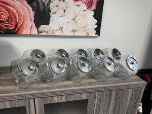 lot 40 image: (10) Glass Jars wLids
