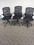 Black office chairs (3 chairs)