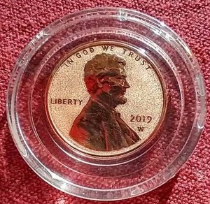 lot 16 image: 2019 West Point Reverse Proof Penny