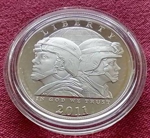 lot 20 image: 2011 U.S. Army Commemorative Silver Dollar
