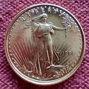 lot 48 image: 1998 U.S. 110th oz Gold Eagle