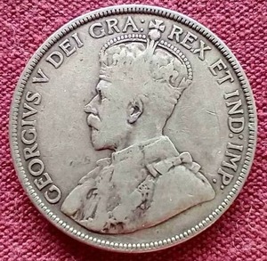 lot 67 image: 1919 Canada Silver 50 Cent Coin
