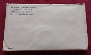 lot 68 image: 1962 U.S. Mint Uncirculated Set - Unopened Envelope