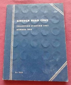 lot 107 image: Wheat Penny Album - 1941-1959