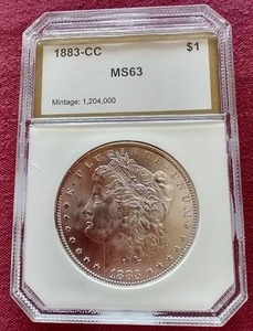 1883-CC Morgan Dollar - PCI MS63