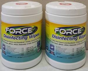 lot 12 image: (2)  2XL Force 2  Cleaning Disinfectant Wipes