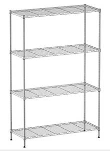 lot 4 image: Get Organized 4 Tier Gray Shelves