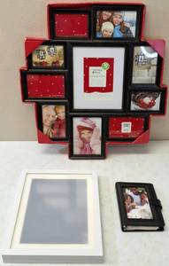 lot 27 image: (1) Holiday Time 10 Photo Collage Frame (1) Alinila Art Frame (1) Avalon Personal Organizer (View Photos)
