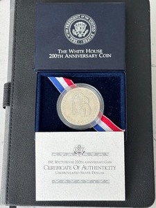 lot 8 image: 1992-D White House Silver Dollar