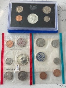 lot 10 image: 1970-S Proof and P & D Mint Sets