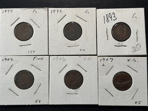 lot 22 image: Indian Head Cents