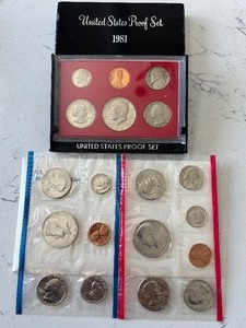 lot 40 image: 1981-S Proof and P & D Mint Sets
