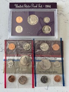 lot 43 image: 1984-S Proof and P & D Mint Sets