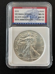 2016 Silver Eagle IGS MS70