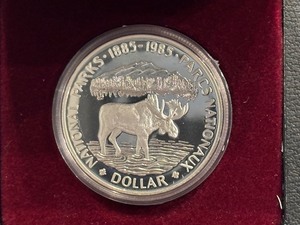 lot 50 image: 1985 Canada Silver Dollar National Parks