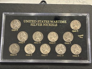 lot 54 image: Silver War Nickel Set