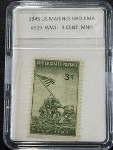 lot 78 image: Iwo Jima 3 Cent Stamp