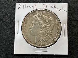 lot 81 image: 1881 2 Headed Morgan Dollar Trick Coin