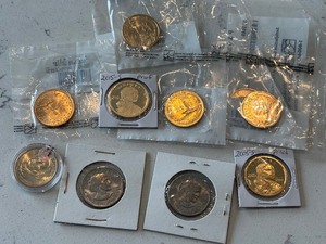 lot 180 image: Assorted Dollar Coins