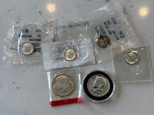 lot 181 image: Kennedy Half Dollar and Silver Dimes