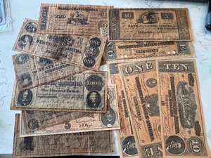 lot 189 image: Replica Confederate and Other Currency