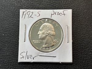 lot 125 image: 1992-S Washington Quarter Silver Proof