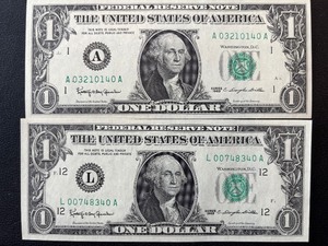 lot 133 image: 1963 Green Seal $1 Dollar Federal Reserve Notes Uncirculated