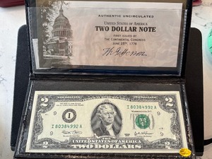 lot 161 image: 2003 $2 Dollar Note Uncirculated
