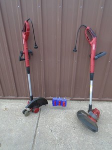 lot 126 image: Qty of 2 Craftsman 110 volt weed trimmers. As shown.