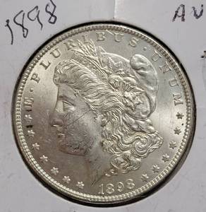 lot 4 image: 1898 Morgan Silver Dollar
