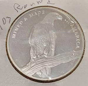 lot 15 image: 1 Oz. Fine Silver Round  - Eagle