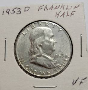 lot 44 image: 1953-D Franklin Half Dollar - Silver
