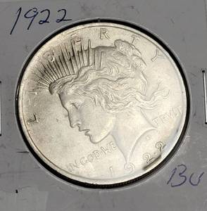 lot 63 image: 1922 Silver Peace Dollar