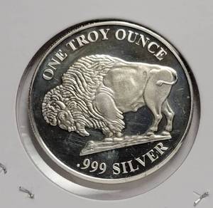 1 Troy Oz. Silver Buffalo Round - UNC