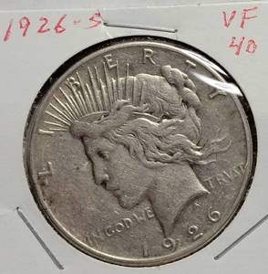 lot 66 image: 1926-S Silver Peace Dollar