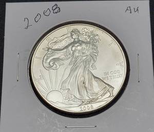 lot 30 image: 2008 1 Oz. Silver Eagle