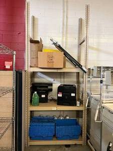 lot 68 image: 3 Tier Shelving Unit - Contents Not Included - Already Disassembled