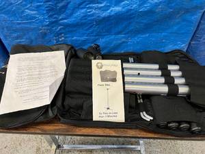 lot 45 image: TravlPole The Portable I.V. Pole Set with Carry Bag and Manual - In Excellent Condition