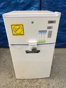 lot 53 image: MSRP $700 High Quality Summit CP-35R Undercounter Energy Efficient Two-Door Compact Freezer Refrigerator - In Good Working Condition Could use minor cleaning