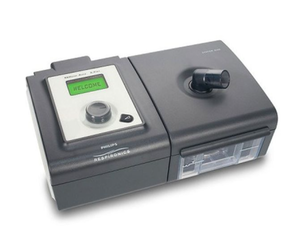 lot 8 image: MSRP $1800 Philips Respironics BiPap Auto System One Bi-flex CPAP With Travel Bag, Data Card, Power Supply, New In Package Hose & Reservoir Great Working Condition
