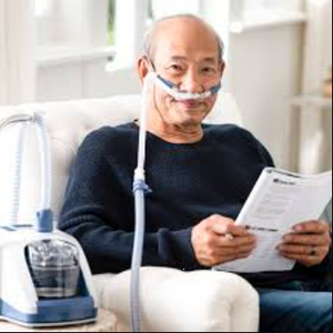 lot 9 image: Fisher & Paykel Healthcare MyAirvo 2 Humidified High Flow System with Manual and Carry Bag - Picture Is A Stock Photo  No Reservior & Untested