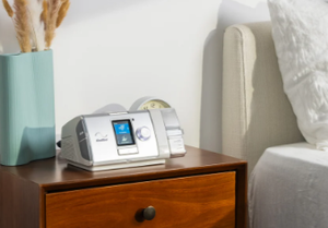 lot 20 image: MSRP $2500 ResMed Airsense Aircurve 10 VAuto Cpap with HumidAir Bilevel Machine with Hose, Reservoir, Data Card, Travel Bag and Power Cord - Great Working Condition